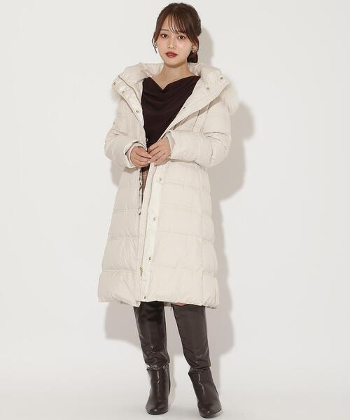 FOXファー付きミドルロングダウン（ダウンジャケット/コート）｜AND