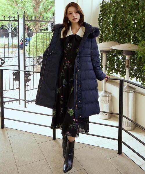 FOXファー付きミドルロングダウン（ダウンジャケット/コート）｜AND