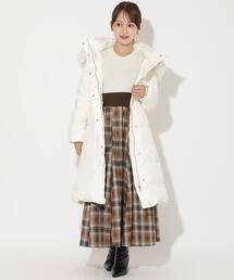 FOXファー付きミドルロングダウン