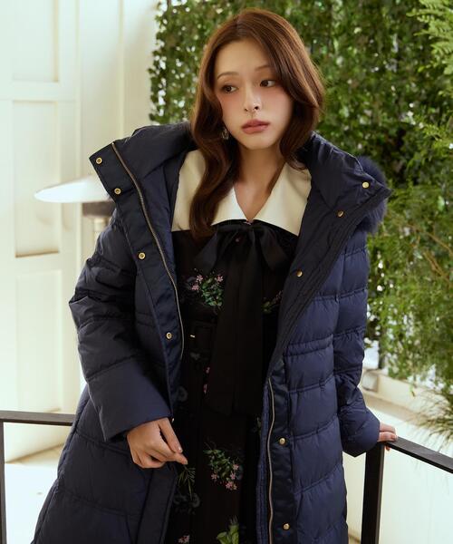 FOXファー付きミドルロングダウン（ダウンジャケット/コート）｜AND