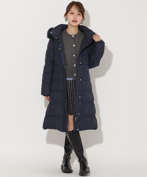 FOXファー付きミドルロングダウン（ダウンジャケット/コート）｜AND