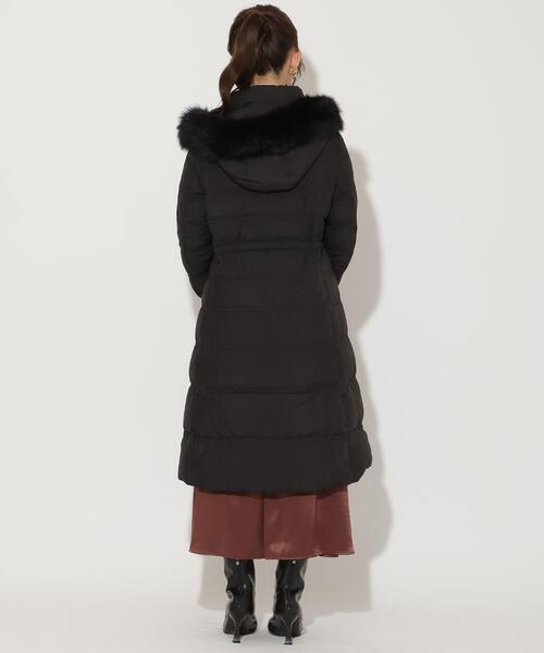 AND COUTURE FOXファー付きチェスターコート AND COUTURE（アンドクチュール） ダウンコート ダウンジャケット FOX