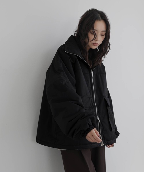 hellam（へラム）の「合繊中綿ジャケット（ダウンジャケット/コート・レディース・アイボリー/ブラック/ベージュ/ブラウン・FREE）」の16枚目の写真