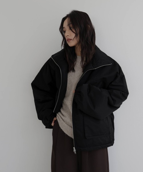 hellam（へラム）の「合繊中綿ジャケット（ダウンジャケット/コート・レディース・アイボリー/ブラック/ベージュ/ブラウン・FREE）」の19枚目の写真