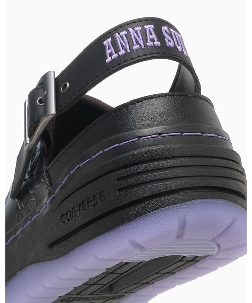 CONVERSE（コンバース）の「WEAPON PLTS CLG OX / ANNA SUI / ウエポン　ＰＬＴＳ　ＣＬＧ　ＯＸ　／　アナ　スイ（サンダル・レディース・ブラック×パープル・8/7.5/7/6.5/6/5.5/5）」の8枚目の写真
