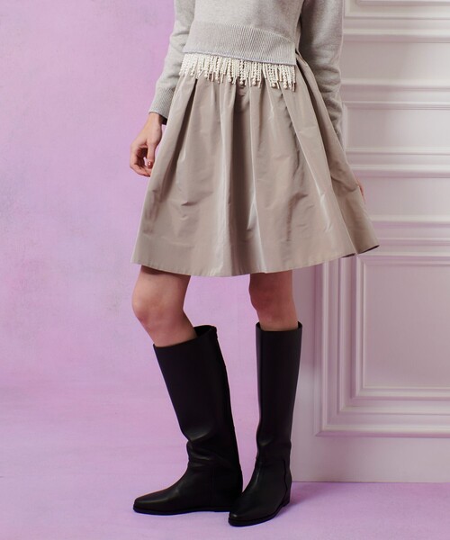 LOULOU WILLOUGHBY】タフタギャザースカート（スカート）｜LOULOU