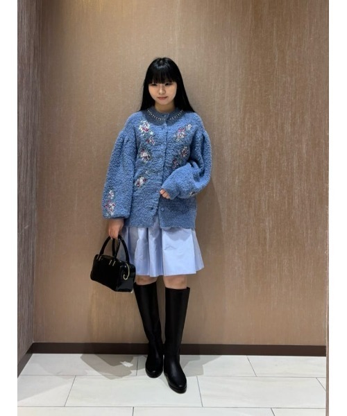 LOULOU WILLOUGHBY(ルルウィルビー)の「【LOULOU WILLOUGHBY】タフタギャザースカート(スカート・レディース・グレイッシュベージュ/ネイビー/サックスブルー・2/1)」の21枚目の写真