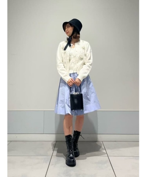 LOULOU WILLOUGHBY(ルルウィルビー)の「【LOULOU WILLOUGHBY】タフタギャザースカート(スカート・レディース・グレイッシュベージュ/ネイビー/サックスブルー・2/1)」の20枚目の写真