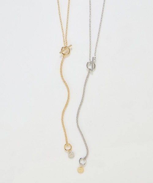 Phoebe(フィービィー)の「【金属アレルギー対応】Y字マルチwayロングコインチェーンネックレス(ネックレス・レディース・イエローゴールド/シルバー・FREE)」の18枚目の写真