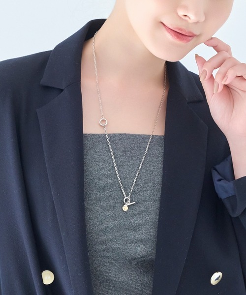 Phoebe(フィービィー)の「【金属アレルギー対応】Y字マルチwayロングコインチェーンネックレス(ネックレス・レディース・イエローゴールド/シルバー・FREE)」の12枚目の写真