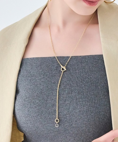 Phoebe(フィービィー)の「【金属アレルギー対応】Y字マルチwayロングコインチェーンネックレス(ネックレス・レディース・イエローゴールド/シルバー・FREE)」の19枚目の写真