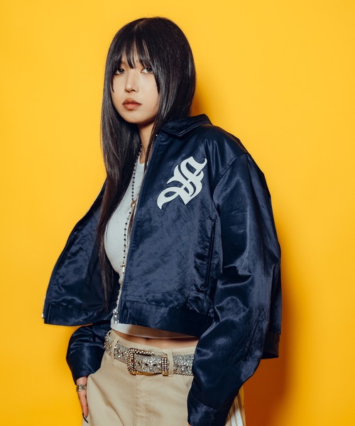 Subciety(サブサエティ)の「【WOMEN】Satin swing top(ブルゾン・レディース・ピンク/ネイビー/アイボリー・FREE)」の13枚目の写真