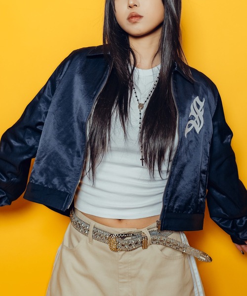 Subciety(サブサエティ)の「【WOMEN】Satin swing top(ブルゾン・レディース・ピンク/ネイビー/アイボリー・FREE)」の15枚目の写真