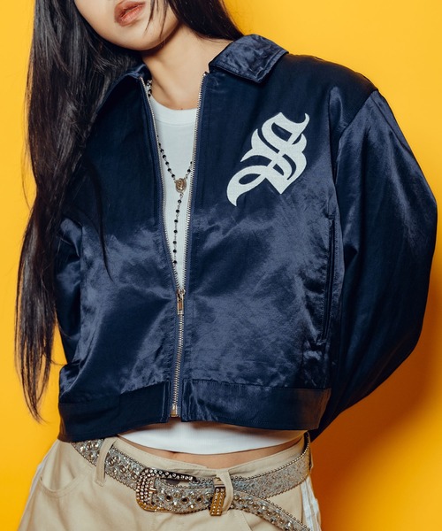 Subciety(サブサエティ)の「【WOMEN】Satin swing top(ブルゾン・レディース・ピンク/ネイビー/アイボリー・FREE)」の16枚目の写真