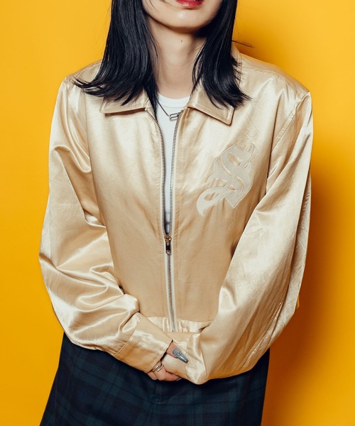Subciety(サブサエティ)の「【WOMEN】Satin swing top(ブルゾン・レディース・ピンク/ネイビー/アイボリー・FREE)」の9枚目の写真