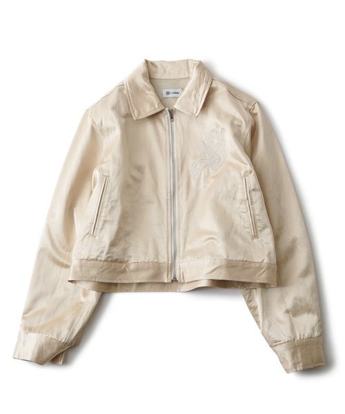 Subciety(サブサエティ)の「【WOMEN】Satin swing top(ブルゾン・レディース・ピンク/ネイビー/アイボリー・FREE)」の4枚目の写真