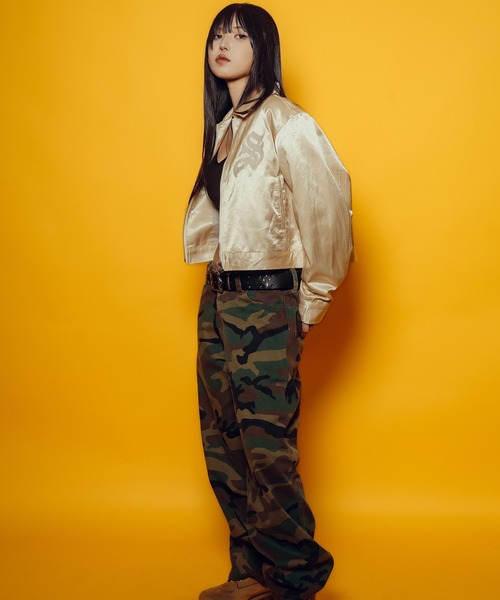 Subciety(サブサエティ)の「【WOMEN】Satin swing top(ブルゾン・レディース・ピンク/ネイビー/アイボリー・FREE)」の10枚目の写真