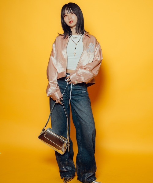 Subciety(サブサエティ)の「【WOMEN】Satin swing top(ブルゾン・レディース・ピンク/ネイビー/アイボリー・FREE)」の17枚目の写真