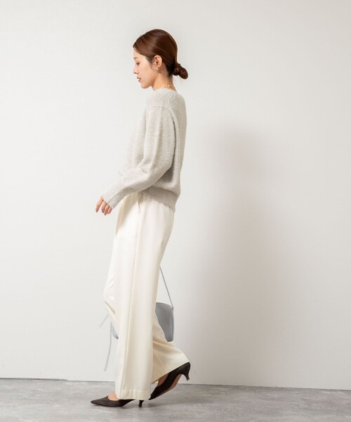 NOLLEY’S（ノーリーズ）の「《手洗い可能》ラメシャギープルオーバー（ニット/セーター・レディース・イエロー/ネイビー/ベージュ・38）」の16枚目の写真