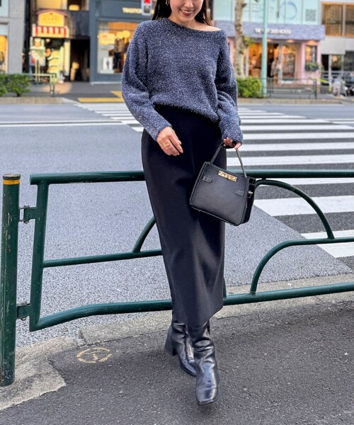 NOLLEY’S（ノーリーズ）の「《手洗い可能》ラメシャギープルオーバー（ニット/セーター・レディース・イエロー/ネイビー/ベージュ・38）」の21枚目の写真