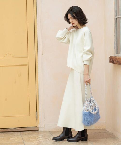 OPAQUE.CLIP（オペークドットクリップ）の「サイド編地切替ニットトップス/セットアップ対応【洗濯機OK】（ニット/セーター・レディース・オフホワイト/チャコールグレー/ベージュ/ピンク系・38/40/42）」の11枚目の写真