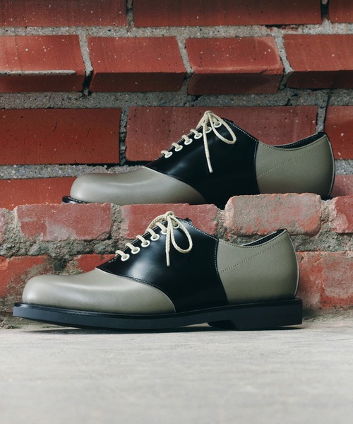 REGAL(リーガル)の「REGAL Boots Mark 2051 リーガル サドルシューズ(ドレスシューズ・メンズ・ブラック×グレー・24/24.5/25/25.5/26/26.5/27)」の1枚目の写真