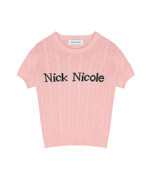 NICK&NICOLE（ニックアンドニコール）の「NICK NICOLE CABLE HALF KNIT_PINK（ニット/セーター・レディース・その他・MEDIUM/LARGE）」の5枚目の写真