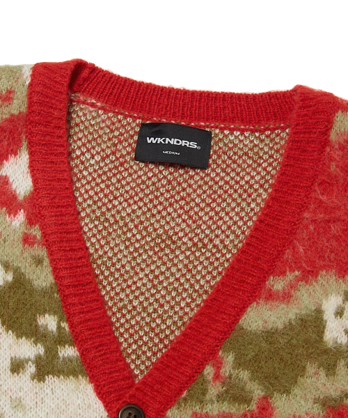WKNDRS(ウィーキャンドース)の「MUSHROOM CARDIGAN (RED)(カーディガン/ボレロ・レディース・その他・MEDIUM/LARGE/X-LARGE)」の3枚目の写真