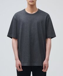 リラックスフィットクルーネックTシャツ[チャコールグレー]