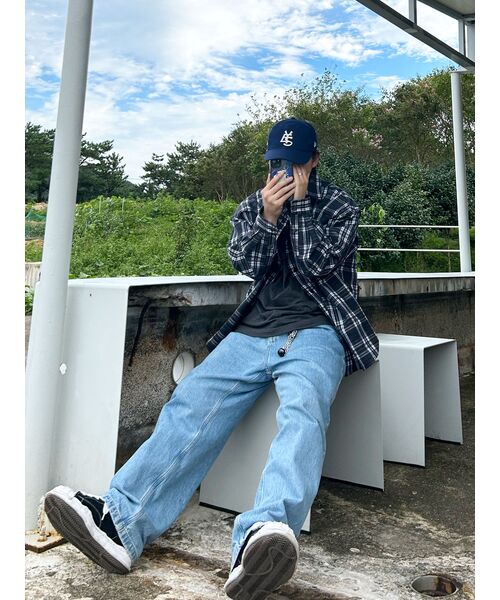 MUSINSA STANDARD（ムシンサスタンダード）の「リラックスフィットクルーネックTシャツ[チャコールグレー]（Tシャツ/カットソー・メンズ・その他・SMALL/MEDIUM/LARGE/X-LARGE/XX-LARGE/XXX-LARGE）」の6枚目の写真