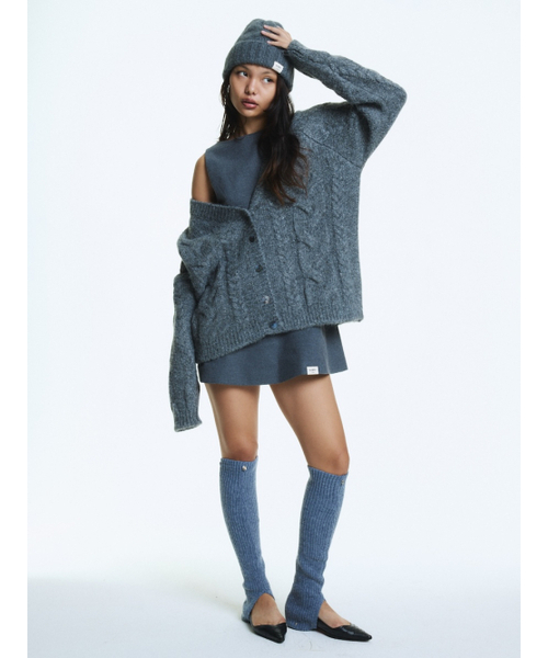 G CHLOE MINI DRESS (DARK GRAY)