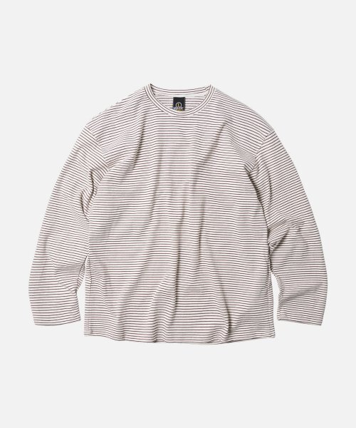 FRIZMWORKS(フリズムワークス)の「STRIPE OVERSIZED RELAX TEE 002 _ IVORY(Tシャツ/カットソー・メンズ・その他・LARGE/X-LARGE)」の1枚目の写真