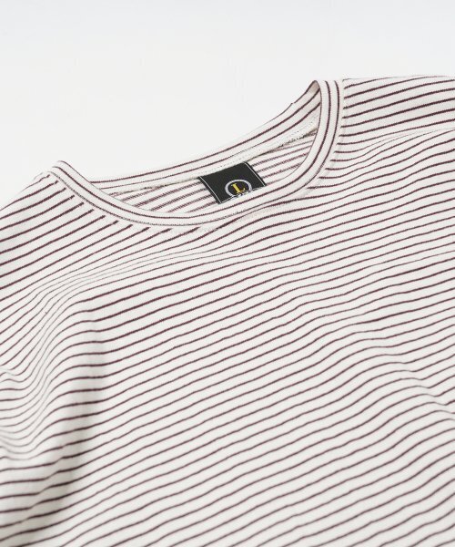 FRIZMWORKS(フリズムワークス)の「STRIPE OVERSIZED RELAX TEE 002 _ IVORY(Tシャツ/カットソー・メンズ・その他・LARGE/X-LARGE)」の3枚目の写真