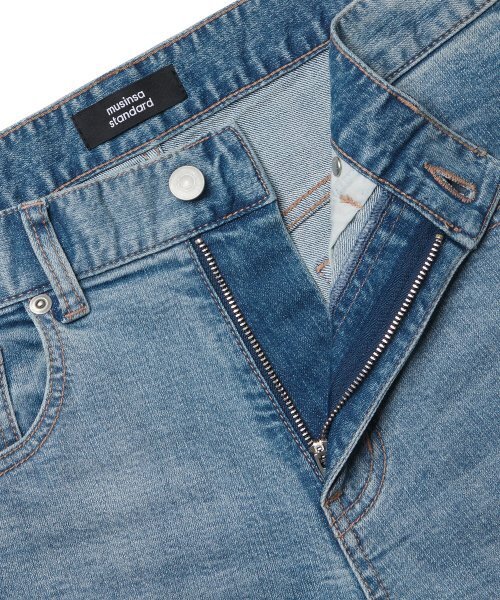 MUSINSA STANDARD（ムシンサスタンダード）の「[クールタンダード] ストレートフィットデニムパンツ [ライトインディゴ]（デニムパンツ・メンズ・その他・26）」の4枚目の写真