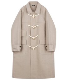 TRILLION（トリリオン）の「Unisex Balmacan Duffel Long Coat_BEIGE（ダッフルコート・レディース）」