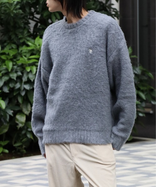 U.S. POLO ASSN.(ユーエスポロアッスン)の「【U.S. POLO ASSN./ユーエスポロアッスン】別注 ロゴ刺繍 ふわふわシャギー ニット(ニット/セーター・メンズ・ネイビー/レッド/ブラック/オフホワイト/グレー/ブルー/ピンク・M/L/LL/S)」の22枚目の写真