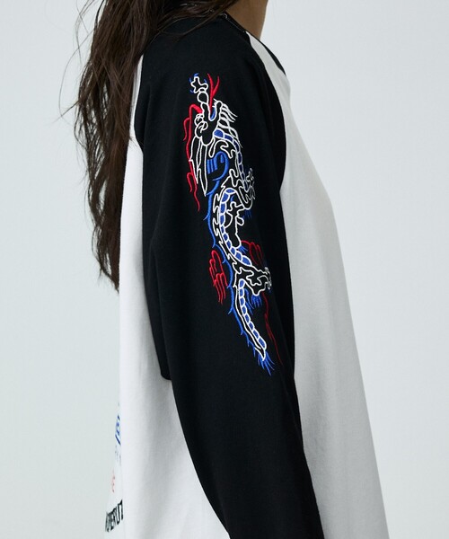 ABAHOUSE(アバハウス)の「【YOIDORE / ヨイドレ】 SAKE LOVER RAGLAN / ラグラン7分TEE(Tシャツ/カットソー・メンズ・ブラック/ホワイト/ホワイト系その他・M/L)」の8枚目の写真