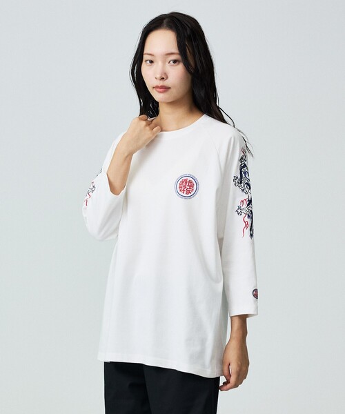 ABAHOUSE(アバハウス)の「【YOIDORE / ヨイドレ】 SAKE LOVER RAGLAN / ラグラン7分TEE(Tシャツ/カットソー・メンズ・ブラック/ホワイト/ホワイト系その他・M/L)」の13枚目の写真