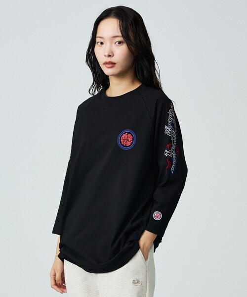 ABAHOUSE(アバハウス)の「【YOIDORE / ヨイドレ】 SAKE LOVER RAGLAN / ラグラン7分TEE(Tシャツ/カットソー・メンズ・ブラック/ホワイト/ホワイト系その他・M/L)」の5枚目の写真