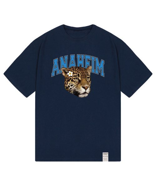 GRAVER（グレーバー）の「[UNISEX]エナハイムリアルレオパードバンファルティ_ネイビー（Tシャツ/カットソー・レディース・ネイビー・LARGE/SMALL/X-LARGE/MEDIUM）」の5枚目の写真