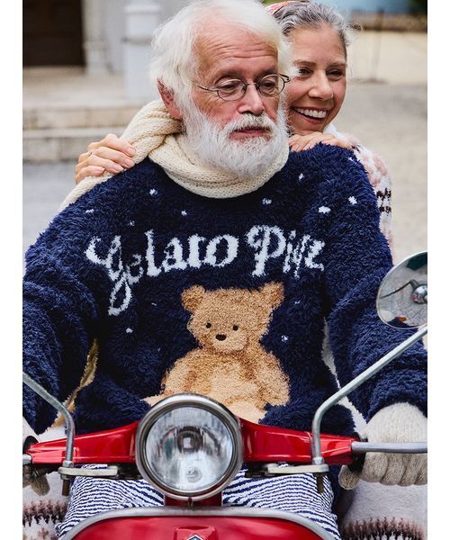 HOLIDAY】【HOMME】ジェラートスノーベアジャガードプルオーバー