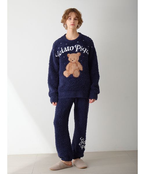 HOLIDAY】【HOMME】ジェラートスノーベアジャガードプルオーバー