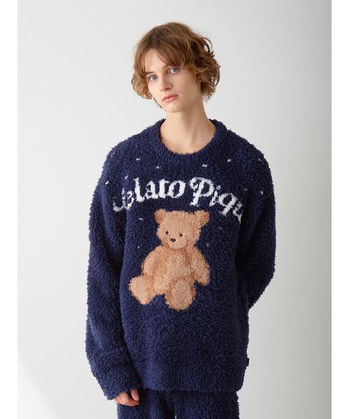 HOLIDAY】【HOMME】ジェラートスノーベアジャガードプルオーバー