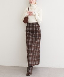 アソートチェックペンシルスカート