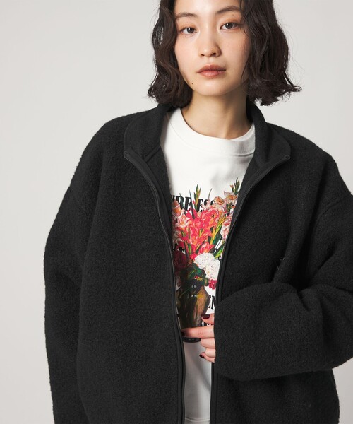 CITEN（シテン）の「＜CITEN＞フリースジップブルゾン（ブルゾン・メンズ・グレー系/ブラック・L/M）」の7枚目の写真