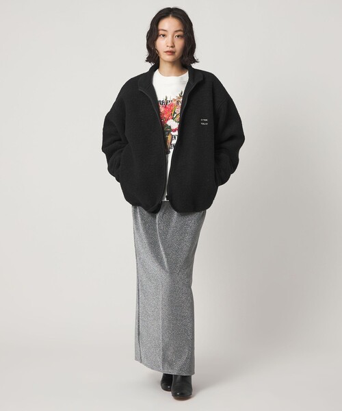 CITEN（シテン）の「＜CITEN＞フリースジップブルゾン（ブルゾン・メンズ・グレー系/ブラック・L/M）」の8枚目の写真