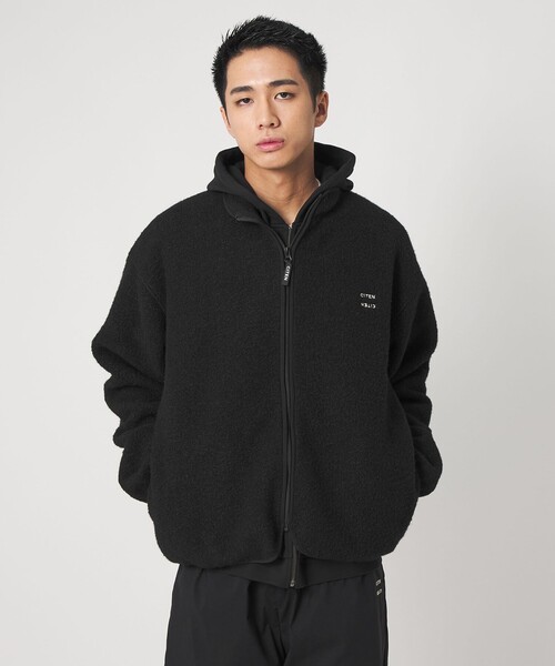 CITEN（シテン）の「＜CITEN＞フリースジップブルゾン（ブルゾン・メンズ・グレー系/ブラック・L/M）」の10枚目の写真