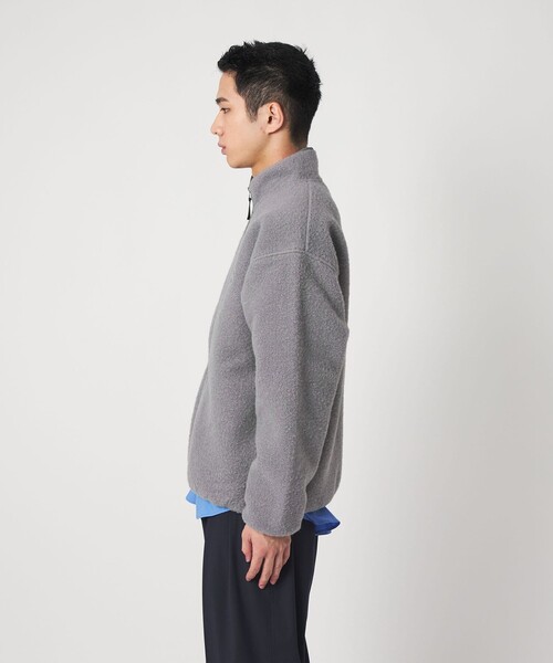 CITEN（シテン）の「＜CITEN＞フリースジップブルゾン（ブルゾン・メンズ・グレー系/ブラック・L/M）」の13枚目の写真