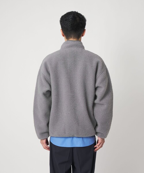 CITEN（シテン）の「＜CITEN＞フリースジップブルゾン（ブルゾン・メンズ・グレー系/ブラック・L/M）」の14枚目の写真