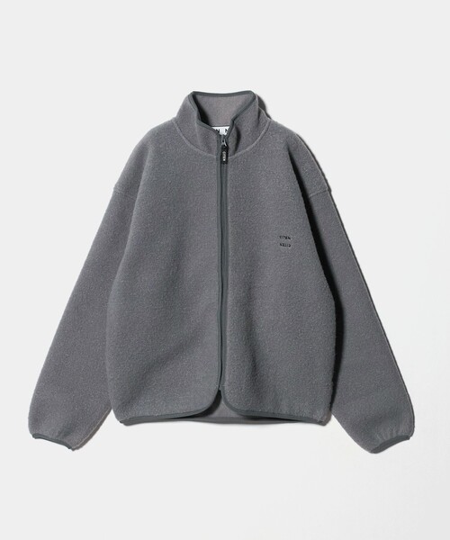 CITEN（シテン）の「＜CITEN＞フリースジップブルゾン（ブルゾン・メンズ・グレー系/ブラック・L/M）」の15枚目の写真
